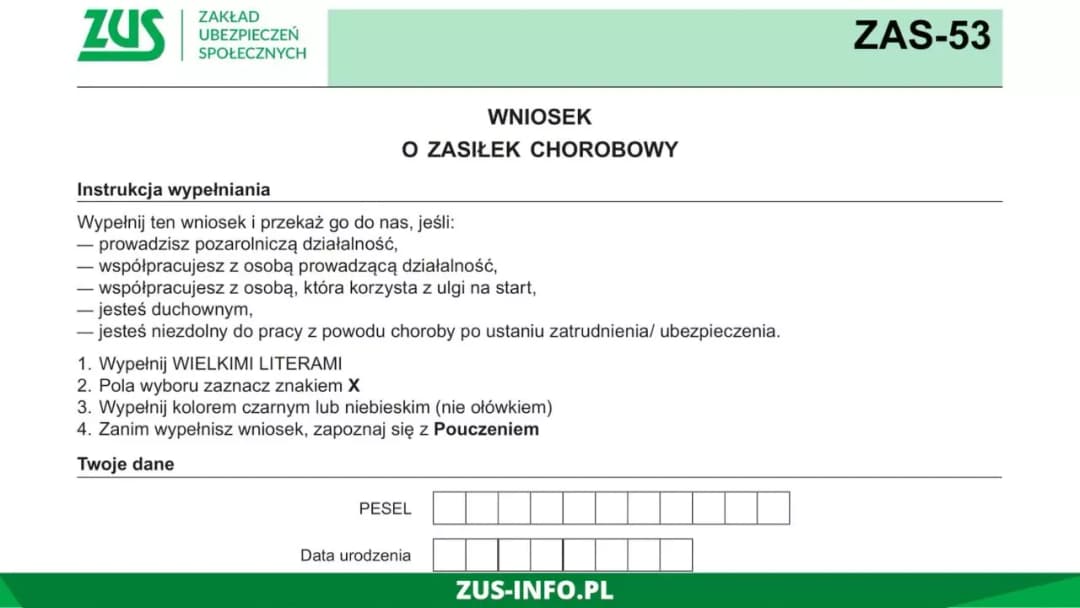 Zasiłek chorobowy po ustaniu zatrudnienia - jakie dokumenty są potrzebne?